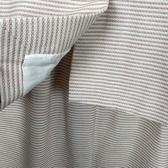 Talbots Striped Dress Suit Womens 2 Lined Sleeveless Zip Closure Cotton Blend - Picture 8 of 15